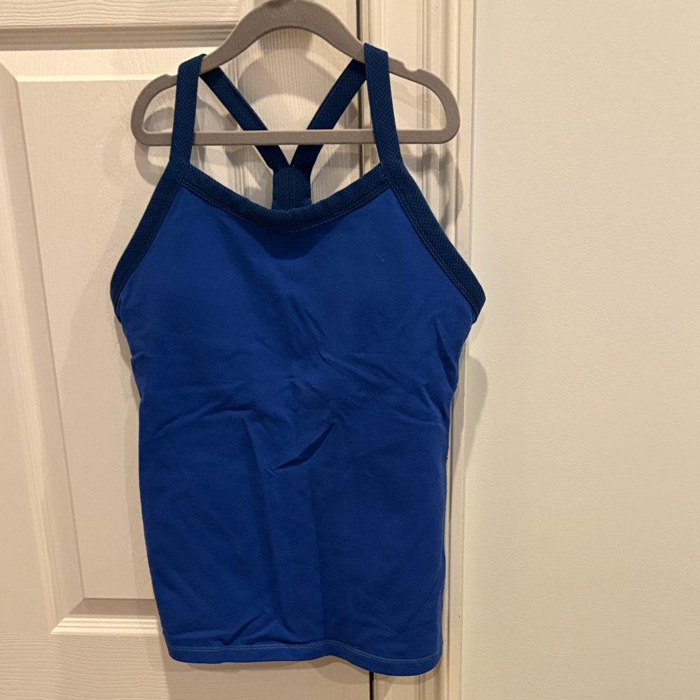 Lululemon Size 4 Blue Racerback Tank Top